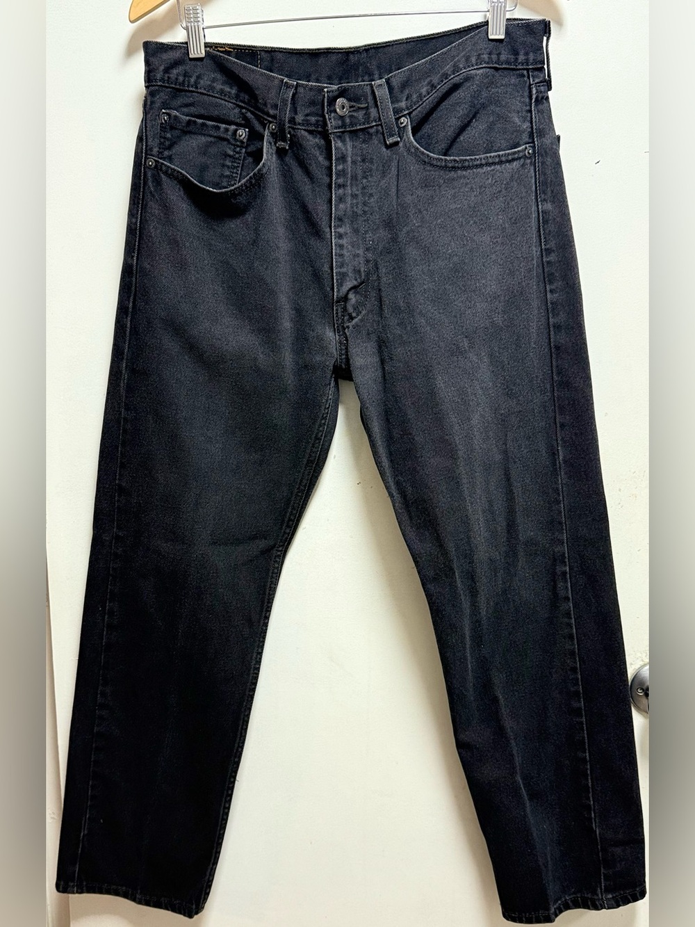 Levi's Black Straight-Leg Jeans
